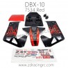 ZD RACING DBX 10 Parts 7534 7535 Body Shell Red