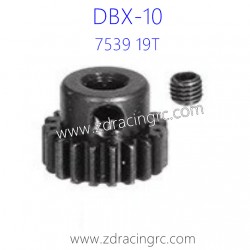 ZD RACING DBX 10 Parts 7539Upgrade Hardened Motor gear 17T 114 Steel