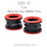 ZD RACING DBX 10 Parts 7548 7519 Wheel for 128MM Tire Red