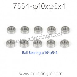 7554-Brushless Ball Bearing φ10xφ5x4 Parts for ZD RACING RC Car
