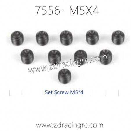 7556 Brushless Set Screw M5X4 Parts for ZD RACING RC Car 7556 Brushless Set Screw M5X4 Parts for ZD RACING RC Car