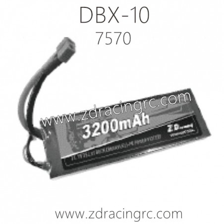 ZD RACING DBX 10 Parts 7570 Brushless Li-po 11.1V 35C 3200mAH Battery