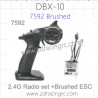 ZD RACING DBX 10 Parts 7592 Brushed 2.4G Radio+Brushed 2H1 ESC