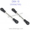 ZD RACING DBX 10 Parts 120936-(7195) Upgrade Front Upper Connect Rods