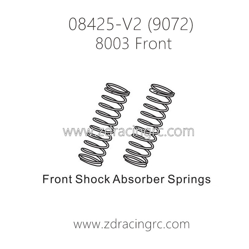 ZD RACING 9072 Parts 8003 Shock Absorbers Springs