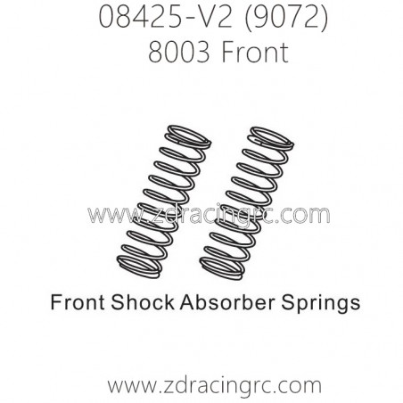 ZD RACING 9072 Parts 8003 Shock Absorbers Springs