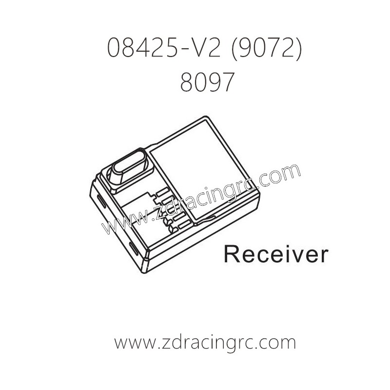 ZD RACING 9072 BX-8 Parts 8097 Receiver