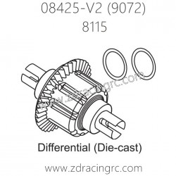 ZD RACING 9072 08425-V2 Parts 8115 Differential Die-Cast