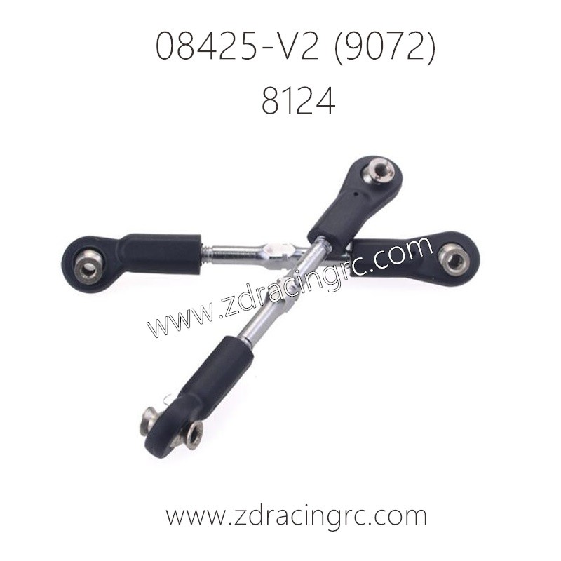 ZD RACING 9072 08425-V2 Parts 8124-Steering Rods II