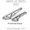 ZD RACING 9072 08425-V2 Parts 8133 Front Rear Brace