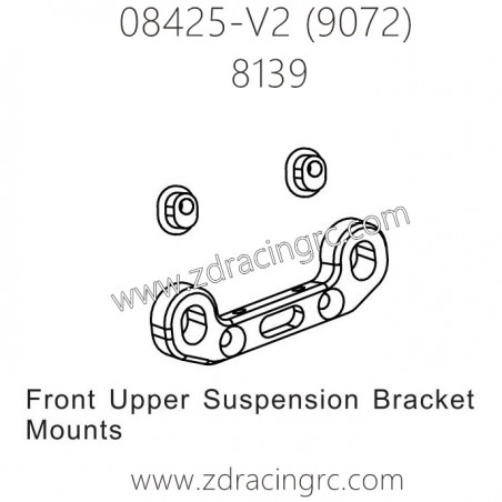 ZD RACING 9072 Parts 8139 Front Upper Suspension Bracket Mounts