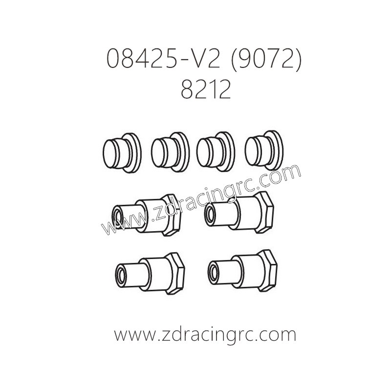 ZD RACING 9072 Parts 8212 Shock Absorber Brushing