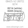 ZD RACING 9072 Parts 8214 Withe 8465 black Tail Wing