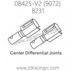 ZD RACING 9072 Parts 8231 Center Differential Joints