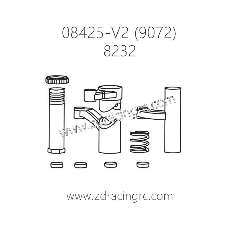 ZD RACING 9072 Parts 8232 Steering set