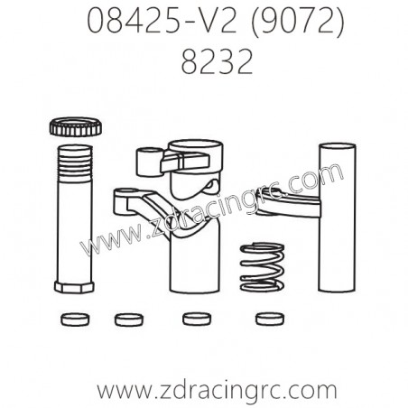 ZD RACING 9072 Parts 8232 Steering set ZD RACING 9072 Parts 8232 Steering set
