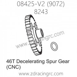 ZD RACING 9072 Upgrade Parts 8243 46T Decelerating Spur Gear CNC