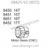 ZD RACING 9072 Parts 8450 Upgrade Motor Gear CNC