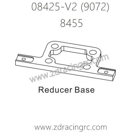 ZD RACING 9072 Parts 8455 Reducer Base