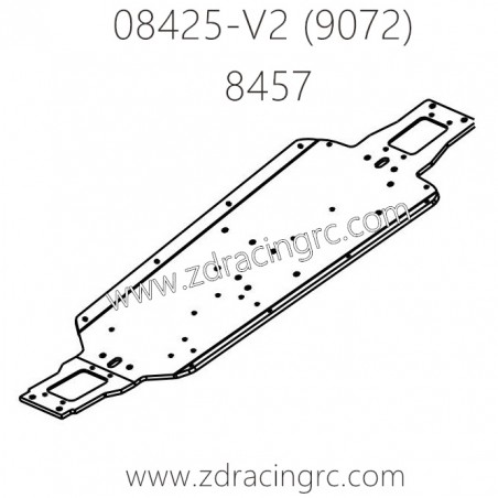 ZD RACING 9072 Parts 8457 Chassis CNC