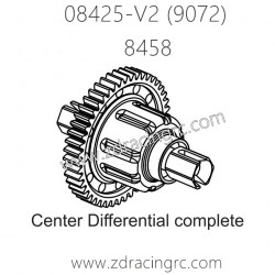 ZD RACING 9072 Parts 8458 Center Differential Complete
