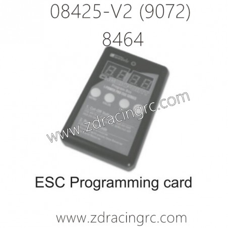 ZD RACING 9072 Parts 8464 ESC Programming Card