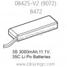 ZD RACING 9072 Parts 8472 3S 3000mAh 11.1V 35C Lipo Battery
