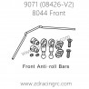 ZD RACING Pirates2 TC-8 9071 08426-V2 Parts 8044 Front Anti-Roll Bars