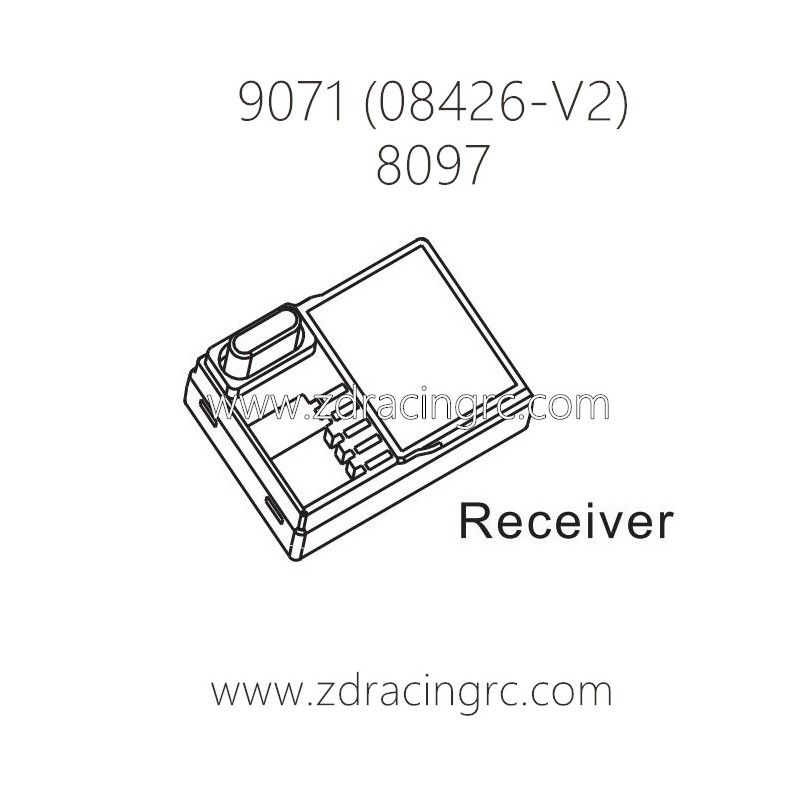 ZD RACING Pirates2 TC-8 Parts 8097 Receiver
