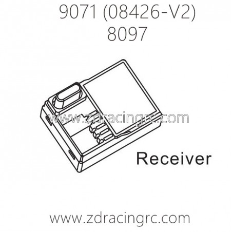 ZD RACING Pirates2 TC-8 Parts 8097 Receiver