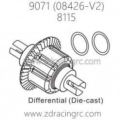 ZD RACING Pirates2 TC-8 Parts 8115 Differential Die-Cast