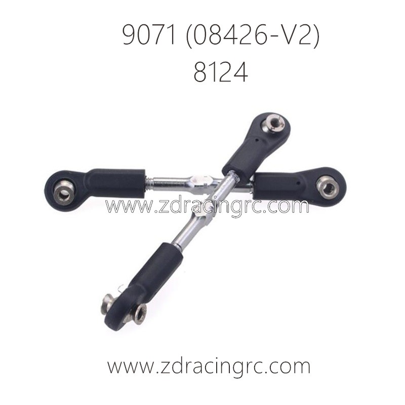 ZD RACING Pirates2 TC-8 9071 V2 Parts 8124 Steering Rods II