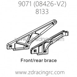 ZD RACING Pirates2 TC-8 9071 V2 Parts 8133 Front Rear Brace
