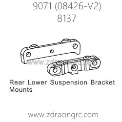 ZD RACING Pirates2 TC-8 9071 V2 Parts 8137 Rear Lower Suspension Bracket Mounts