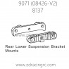 ZD RACING Pirates2 TC-8 9071 V2 Parts 8137 Rear Lower Suspension Bracket Mounts