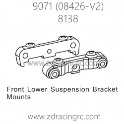 ZD RACING Pirates2 TC-8 9071 V2 Parts 8138 Front Lower Suspension Bracket Mounts