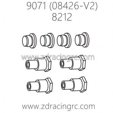 ZD RACING Pirates2 TC-8 9071 V2 Parts 8212 Shock Absorber Brushing