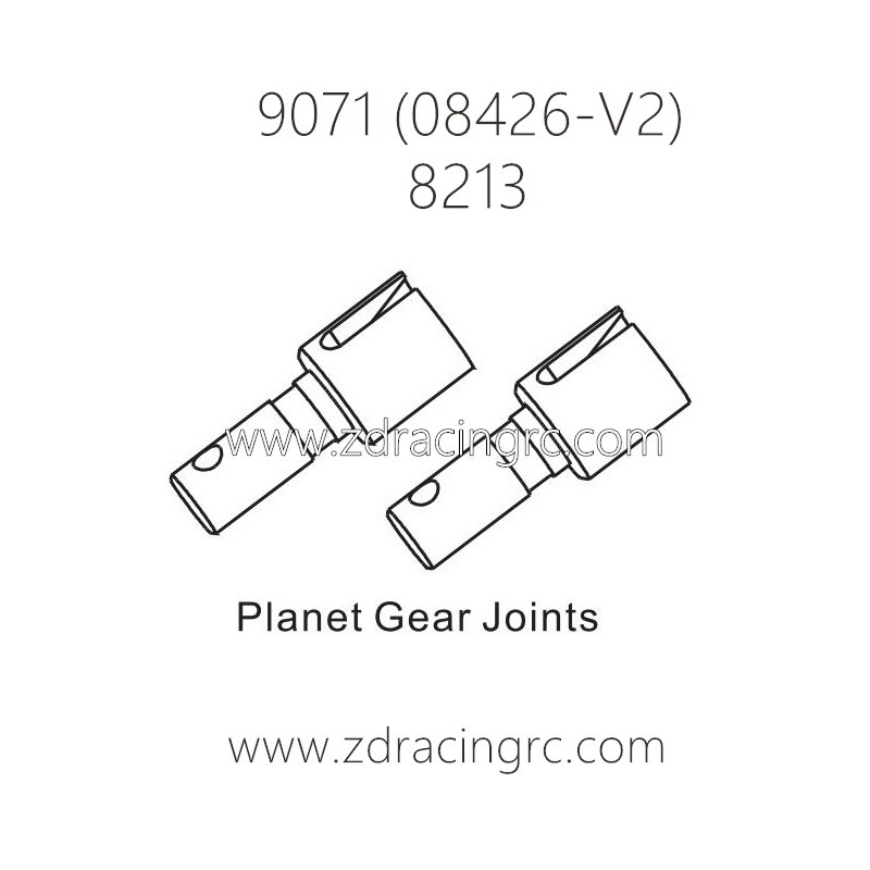 ZD RACING Pirates2 TC-8 9071 V2 Parts 8213 Planet Gear Joints
