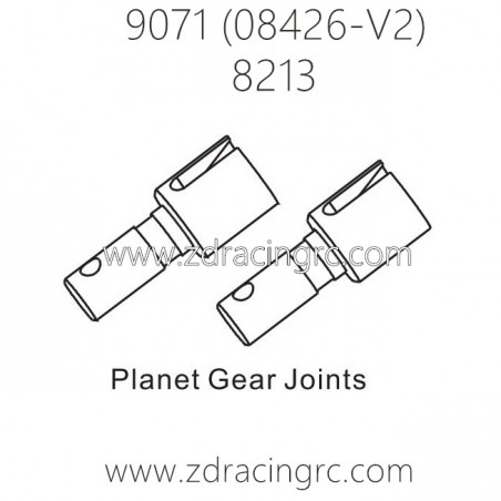 ZD RACING Pirates2 TC-8 9071 V2 Parts 8213 Planet Gear Joints