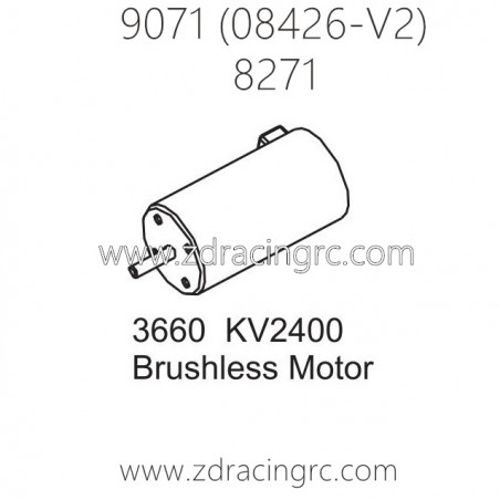 ZD RACING Pirates2 TC-8 9071 V2 Parts 8271 3660 KV2400 Brushless Motor ZD RACING Pirates2 TC-8 9071 V2 Parts 8271 3660 KV2400 Brushless Motor