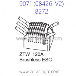 ZD RACING Pirates2 TC-8 9071 V2 Parts 8272 ZTW 120A Brushless ESC