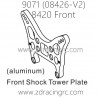 ZD RACING Pirates2 TC-8 9071 V2 Parts 8420 Front Shock Tower Plate Aluminum