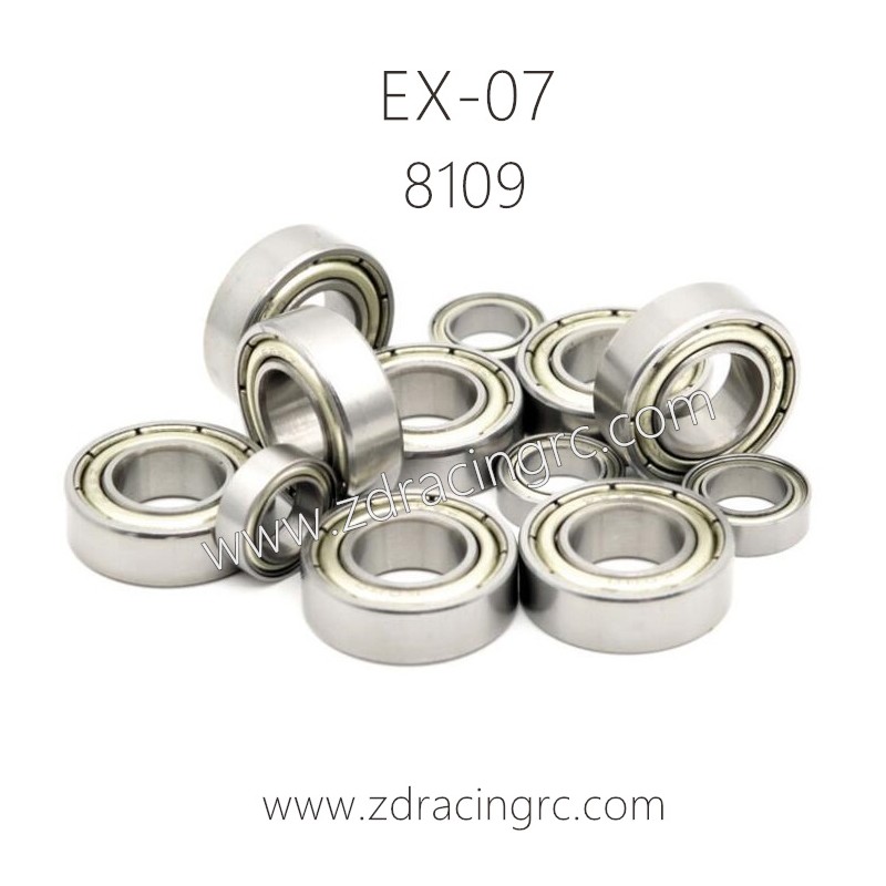 8109 Complete Bearing set Parts For ZD RACING EX07