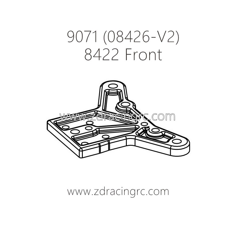 ZD RACING Pirates2 TC-8 9071 V2 Parts 8422 Front Top Plate