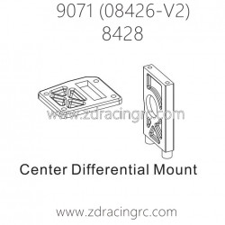 ZD RACING Pirates2 TC-8 9071 V2 Parts 8428 Center Differential Mount