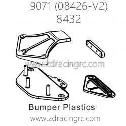 ZD RACING Pirates2 TC-8 9071 V2 Parts 8432 Bumper Plastics