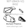 ZD RACING Pirates2 TC-8 9071 V2 Parts 8432 Bumper Plastics