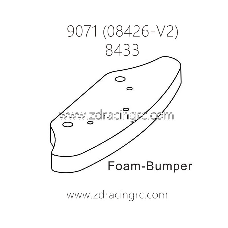 zd-racing-pirates2-tc-8-9071-v2-parts-8433-foam-bumper