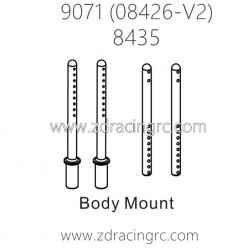 ZD RACING Pirates2 TC-8 9071 V2 Parts 8435 Body Mount