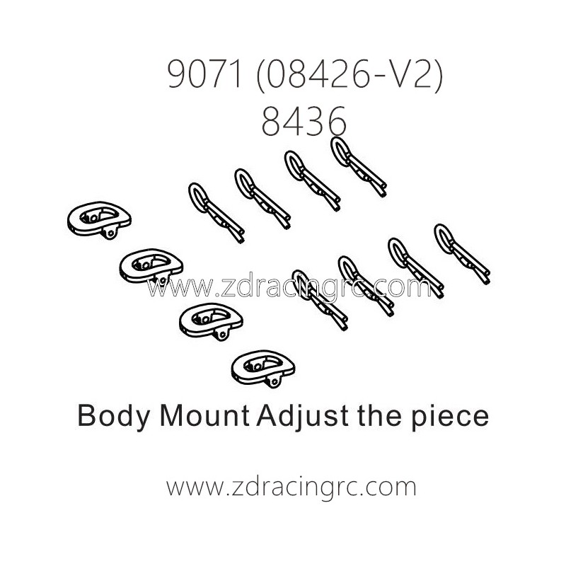 zd-racing-pirates2-tc-8-9071-v2-parts-8436-body-mount-adjust-the-piece